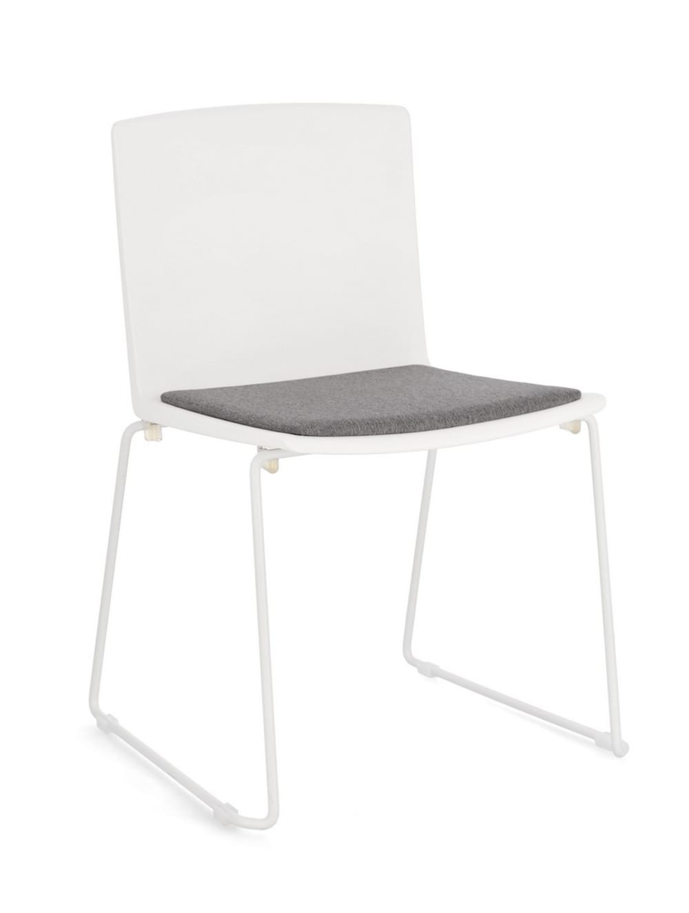 set 6 chaises acier blanc