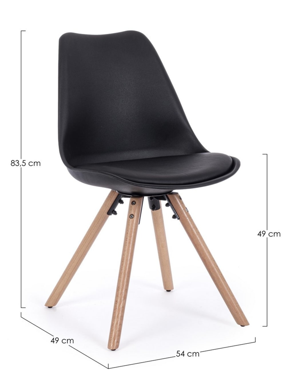 Set 4 Stühle Buche Schwarz - Maisons Du Monde