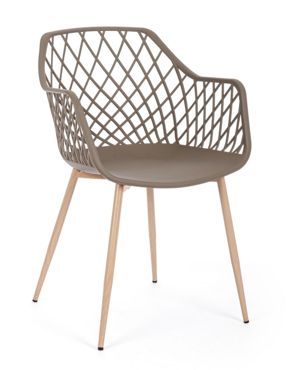 set 6 chaises acier gris