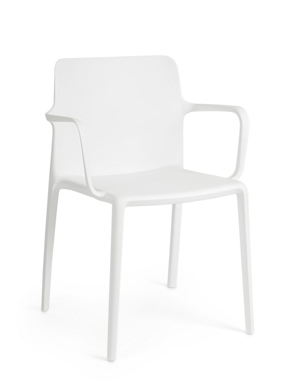 Set 4 Stühle Stahl Weiß - Maisons Du Monde