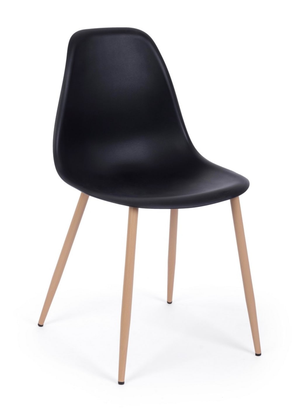 Set 4 chaises polycarbonate - noires