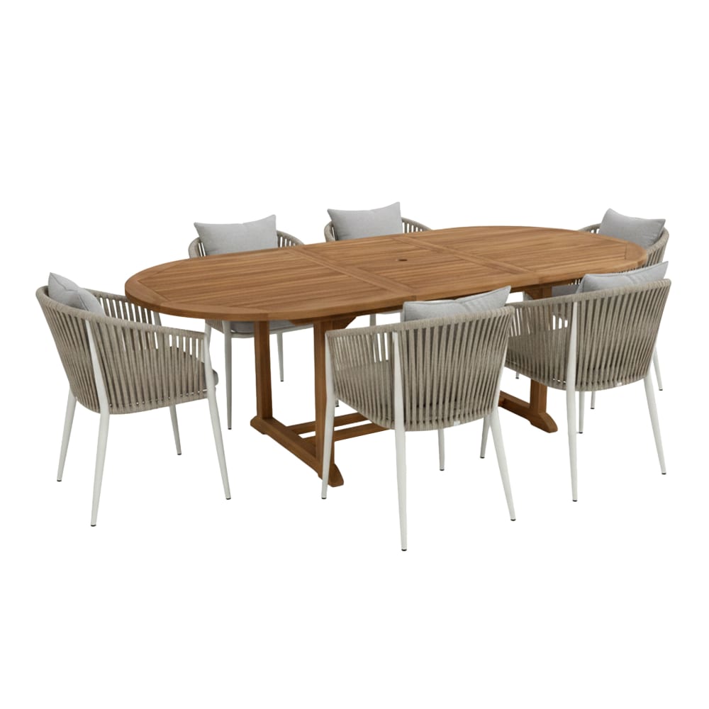 ensemble de jardin ovale