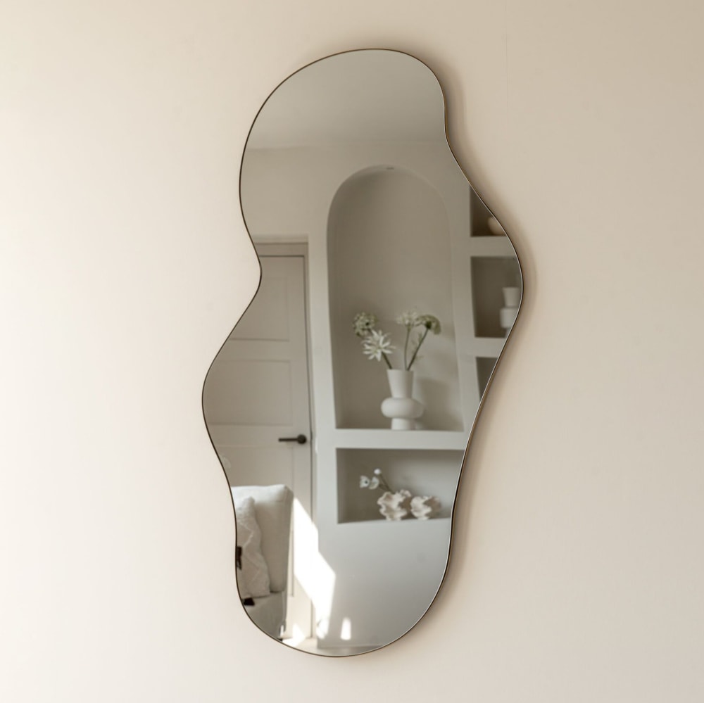 Spiegel Metall 110 x 62 cm, Brons - Maisons Du Monde