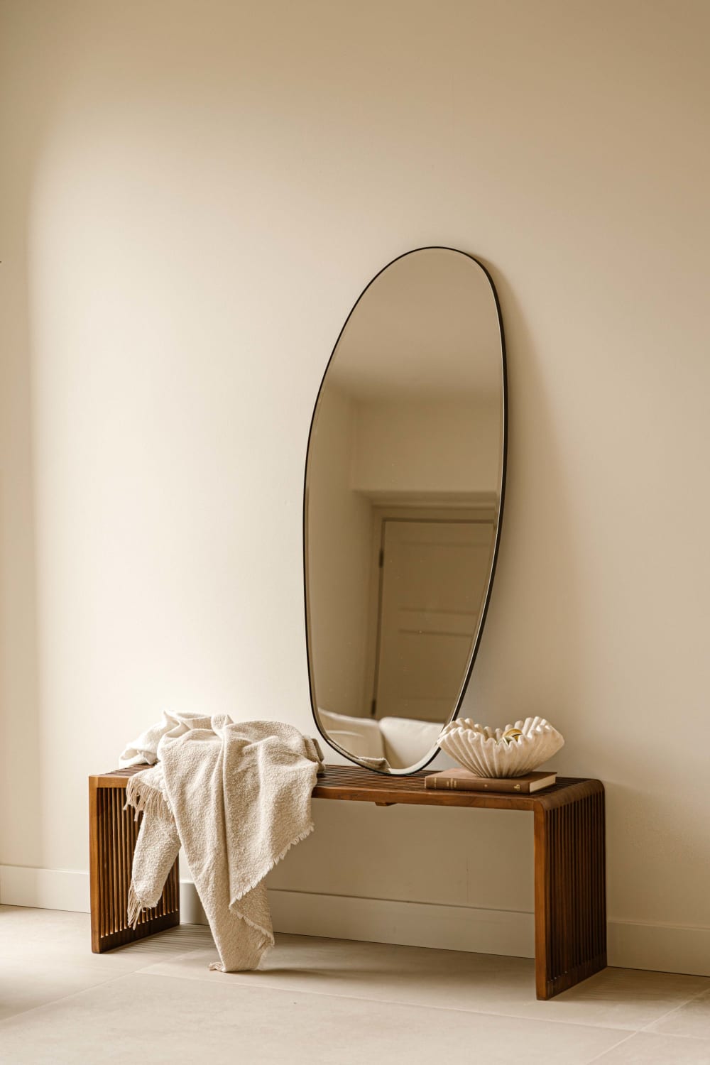 Spiegel Metall 120 x 50 cm, Schwarz - Maisons Du Monde