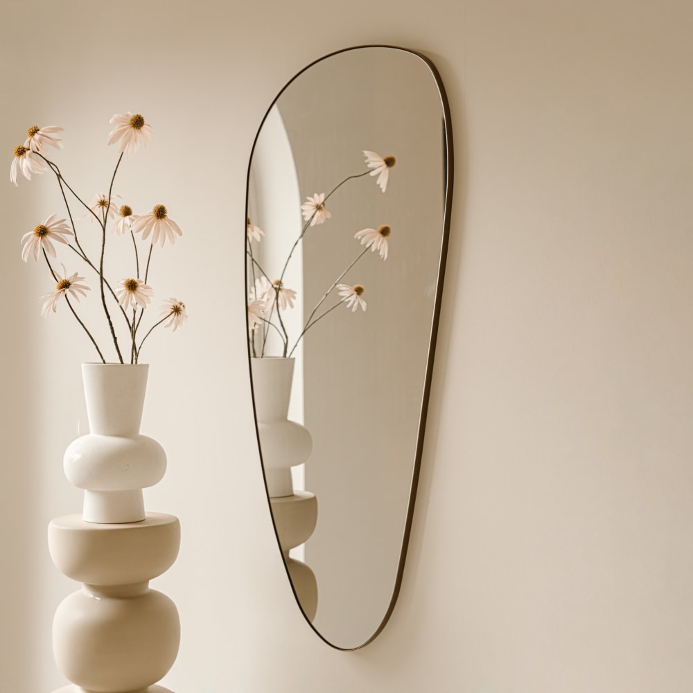 Spiegel Metall 120 x 50 cm, Gold - Maisons Du Monde