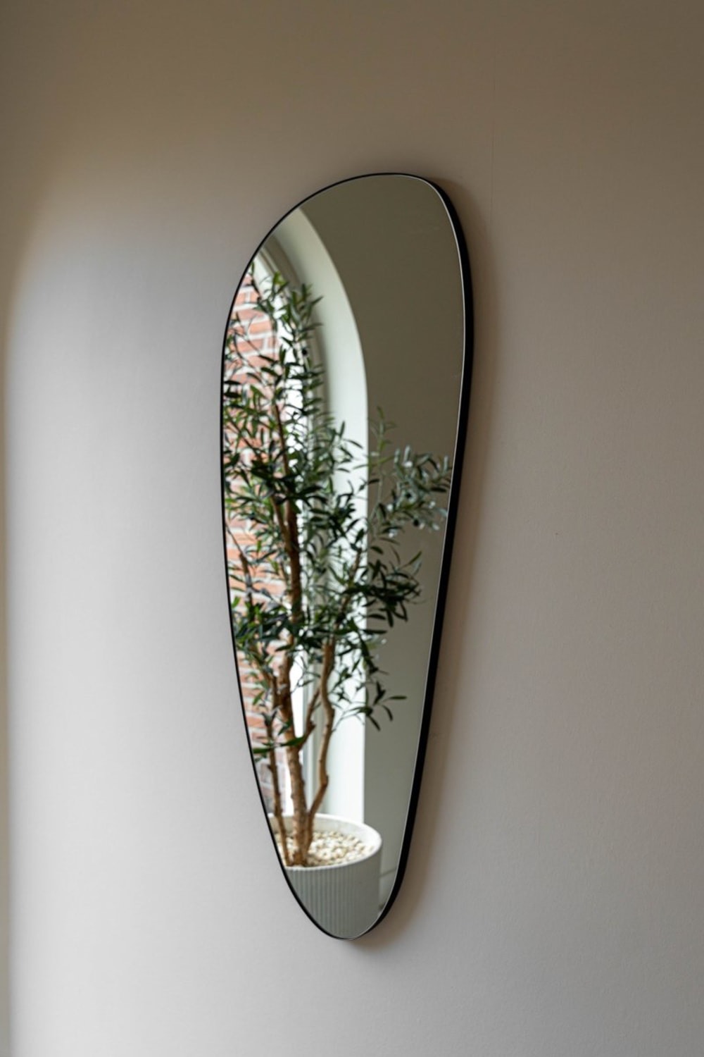 Spiegel Metall 120 x 50 cm, Schwarz - Maisons Du Monde
