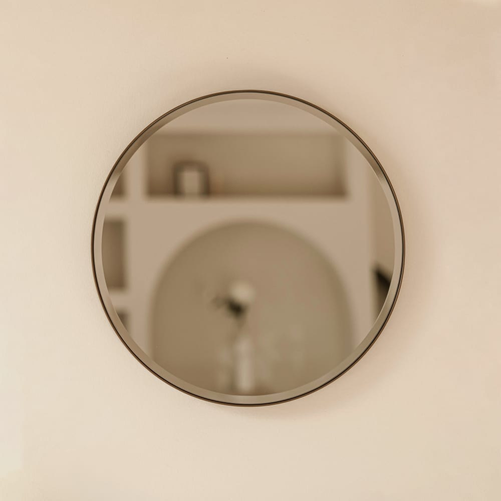 Wandspiegel Metall 40 cm, Bronze - Maisons Du Monde