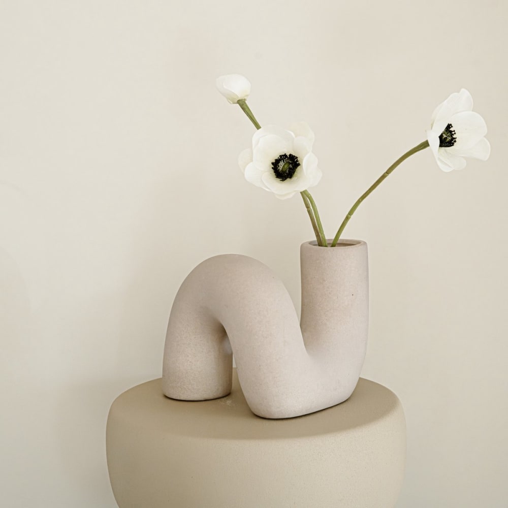 Vase Keramik 14 x 16 cm, Braun - Maisons Du Monde