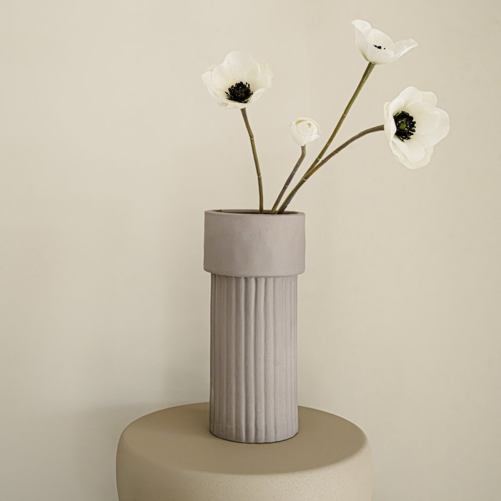 Vase Keramik 23 x 11 cm, Braun - Maisons Du Monde