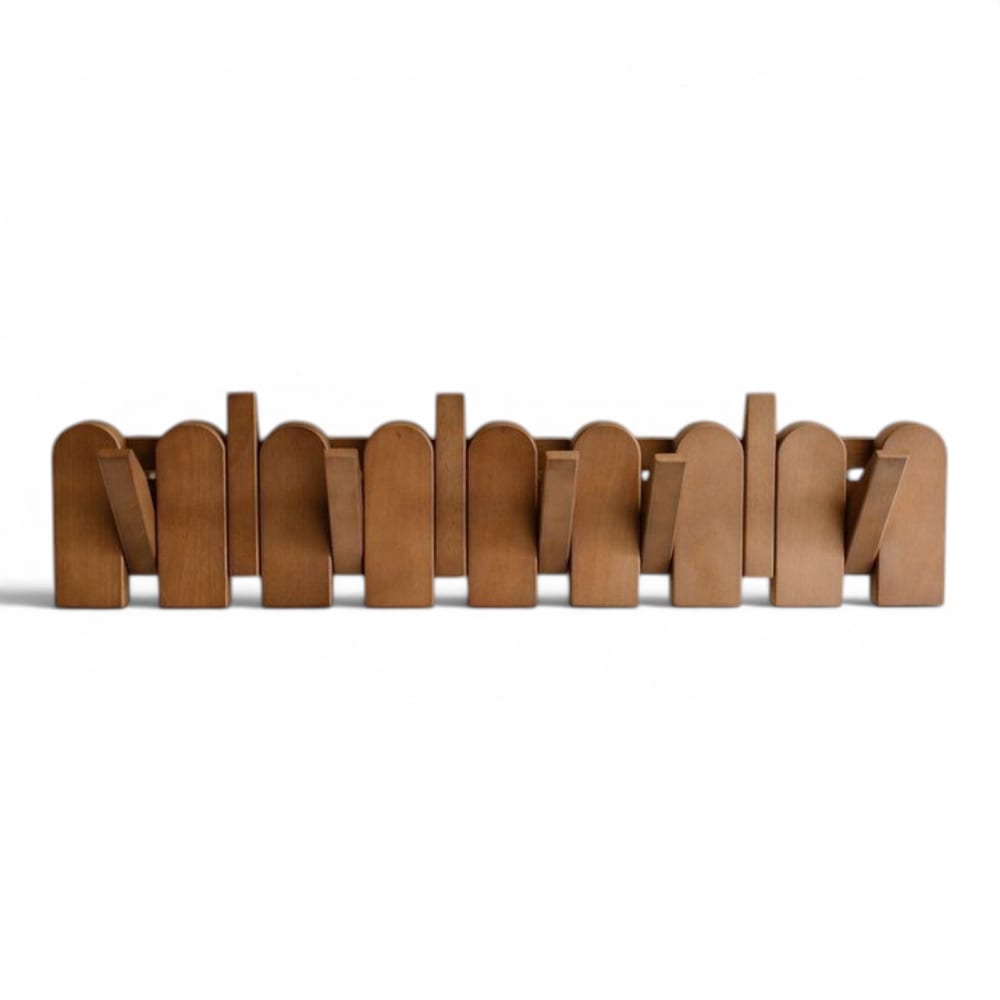 Indore Home Wandgarderobe Holz, 57 x 14 cm Braun Holz