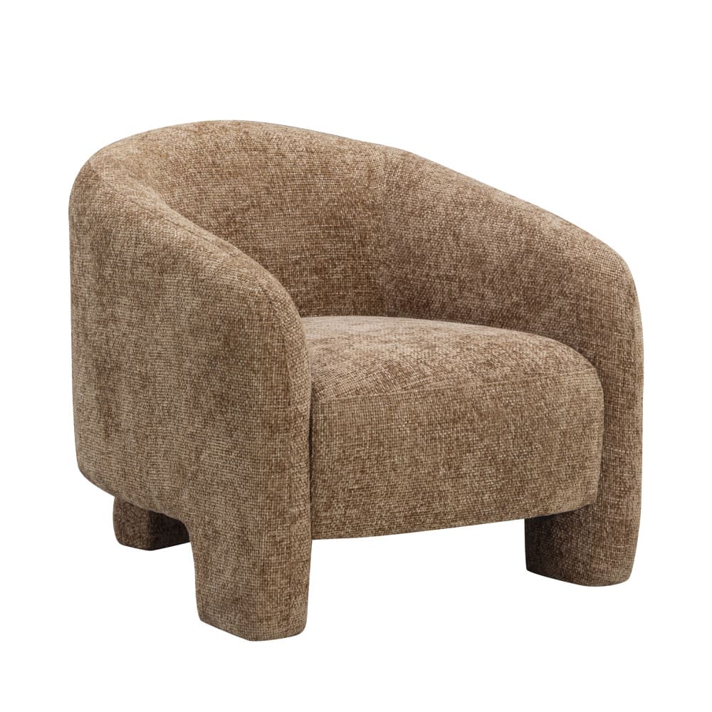 Fauteuil en tissu - bronze