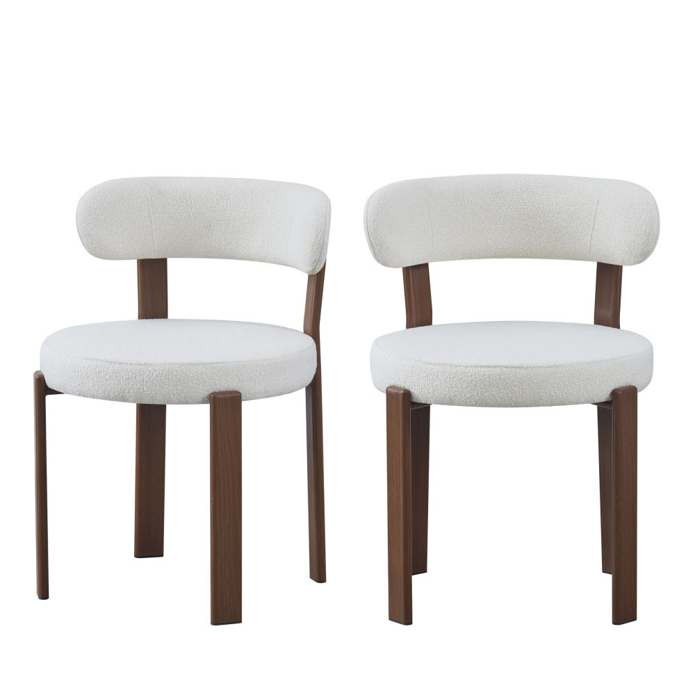 Lot de 2 chaises en tissu