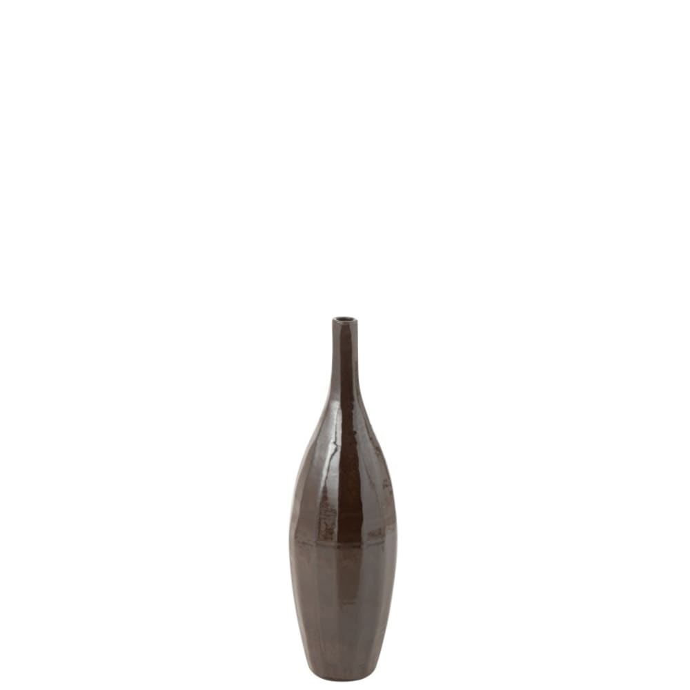 vase en céramique marron