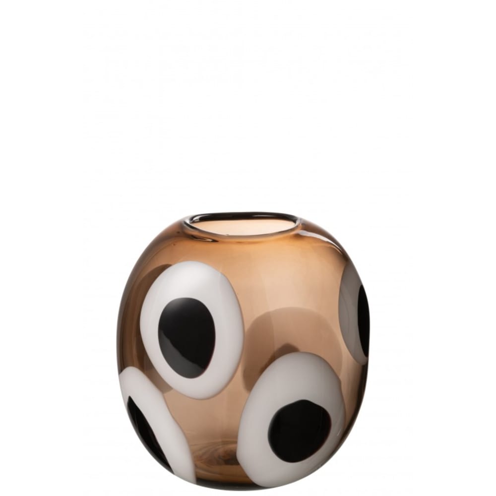 vase en verre multicouleur