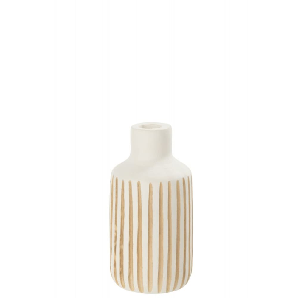 vase en bois blanc 18x18x33