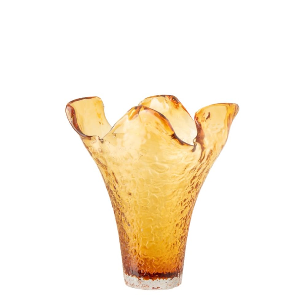 vase en verre caramel