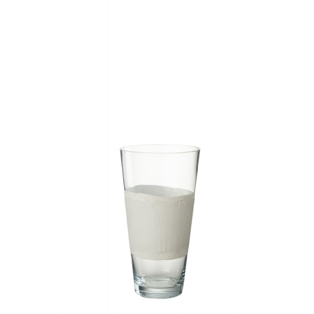 vase avec ligne en verre
