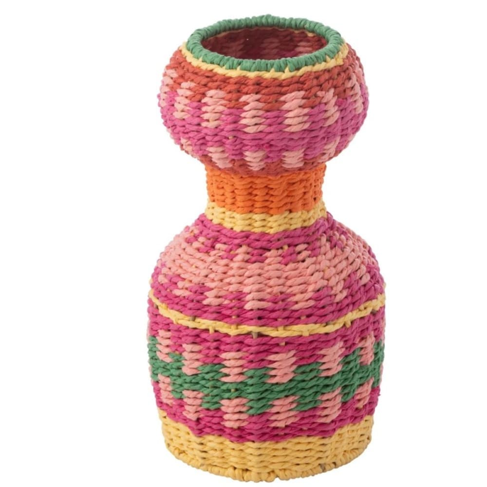 Vase en papier multicouleur 22x22x30 cm Vase en papier multicouleur 22x22x30 cm