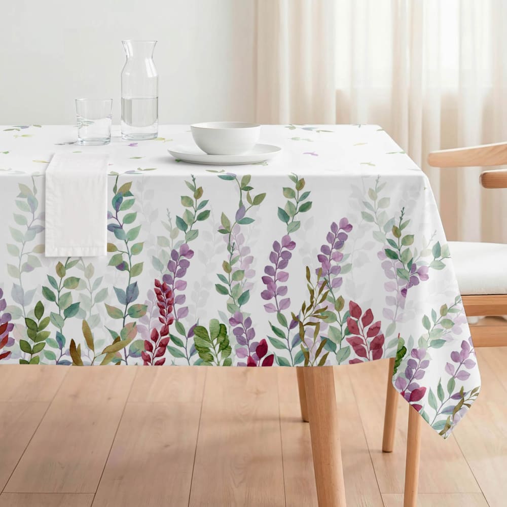 Fleckabweisende Tischdecke Lavendel Malve 140x200 - Maisons Du