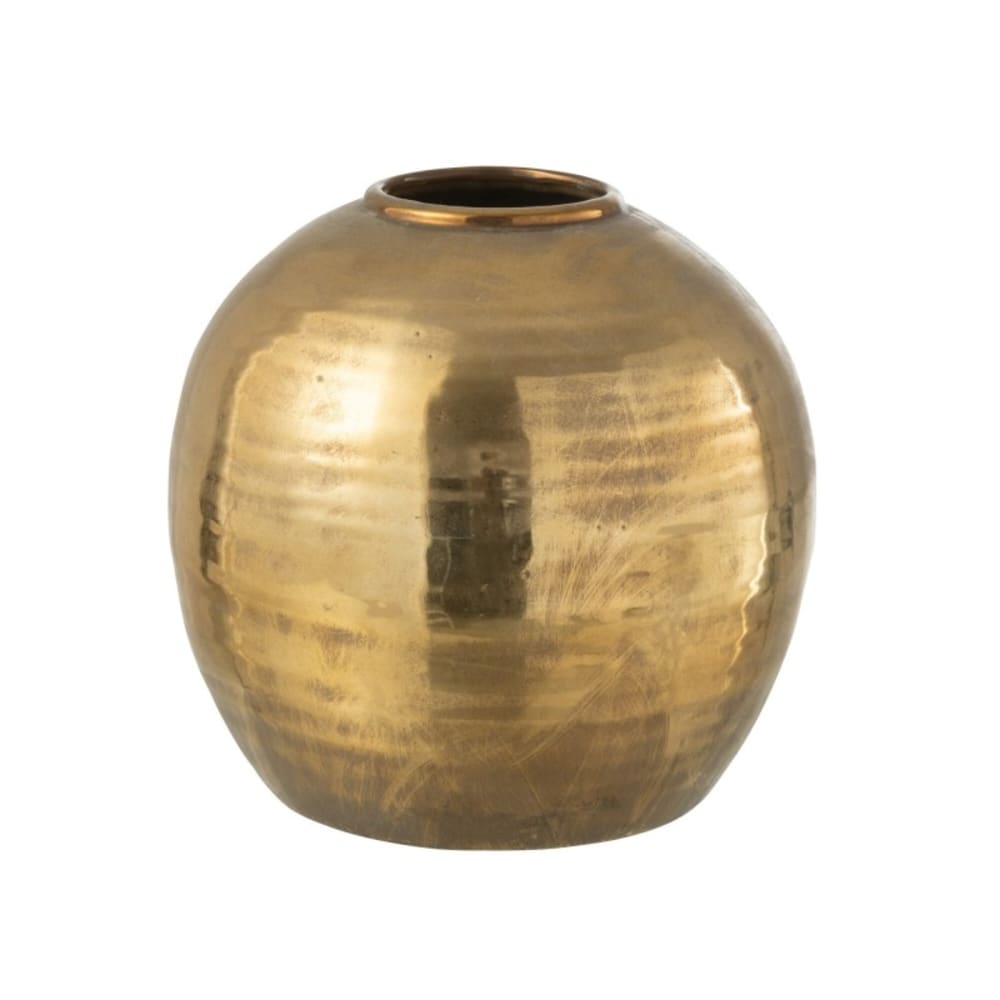 vase en céramique doré