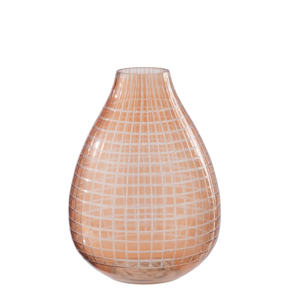 vase en verre orange