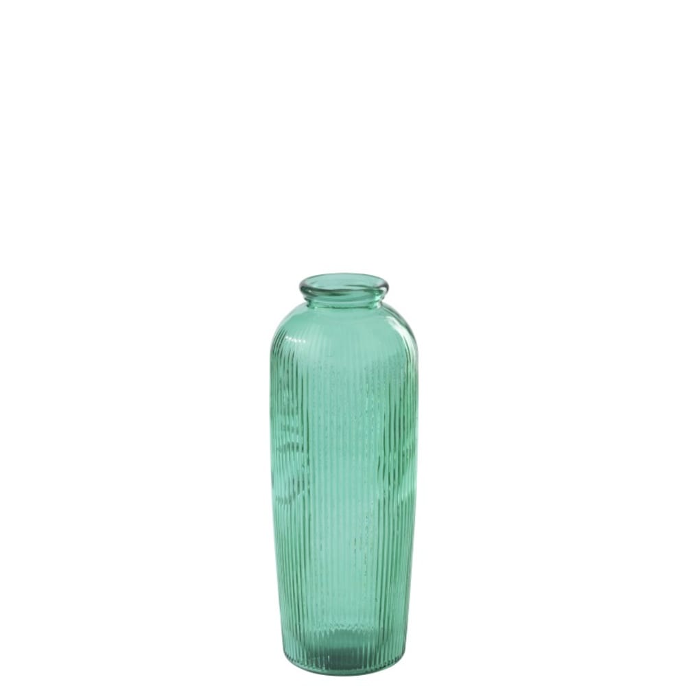 vase en verre vert émeraude