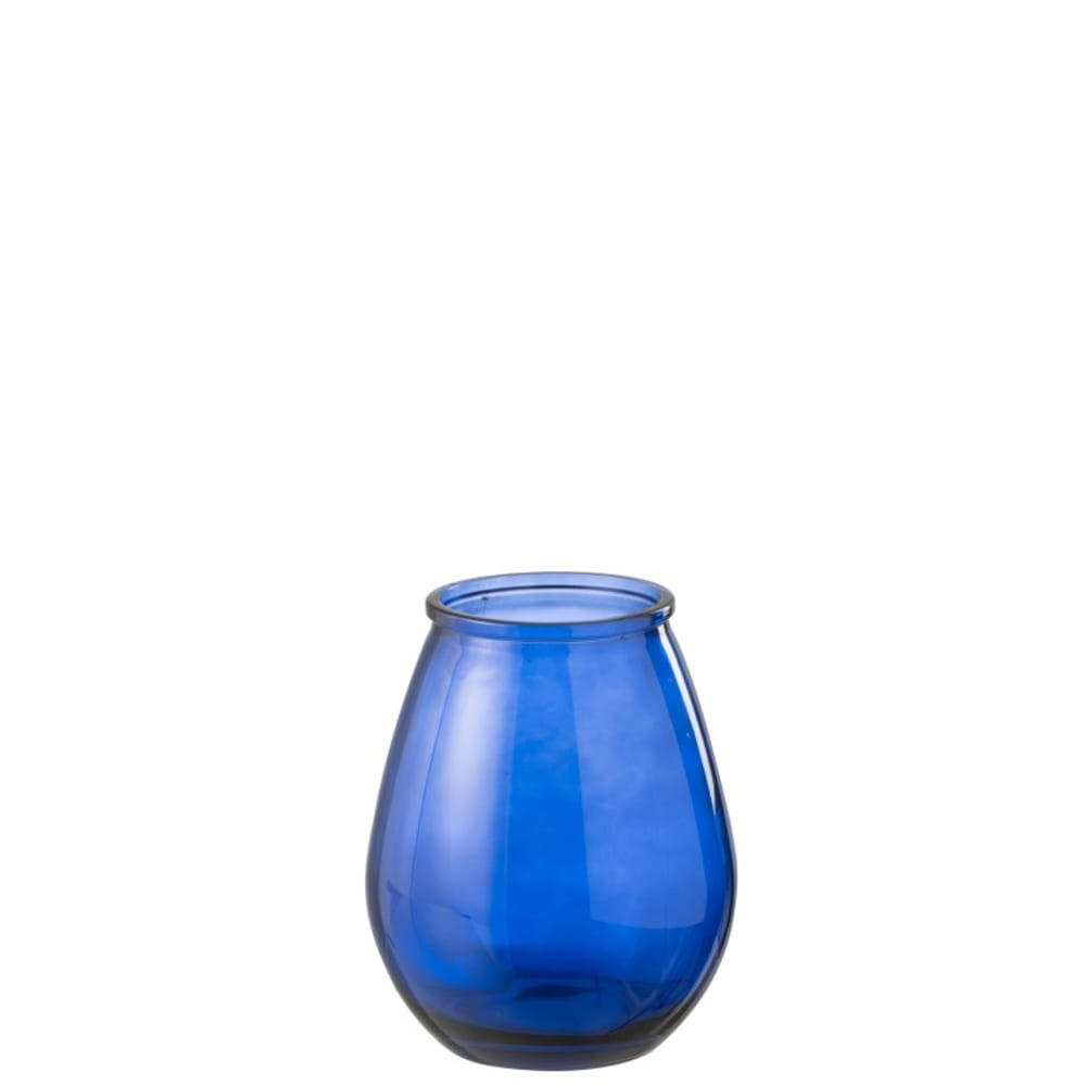 Vase en verre bleu foncé 19x19x23 cm Vase en verre bleu foncé 19x19x23 cm