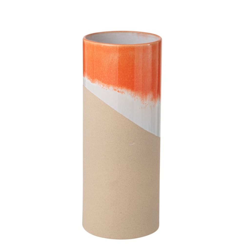 Vase en céramique orange
