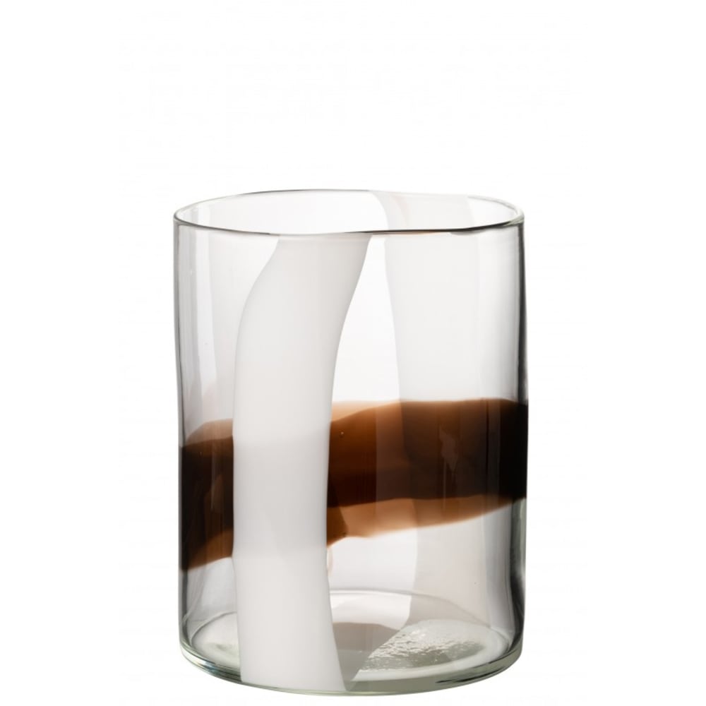 vase en verre multicouleur