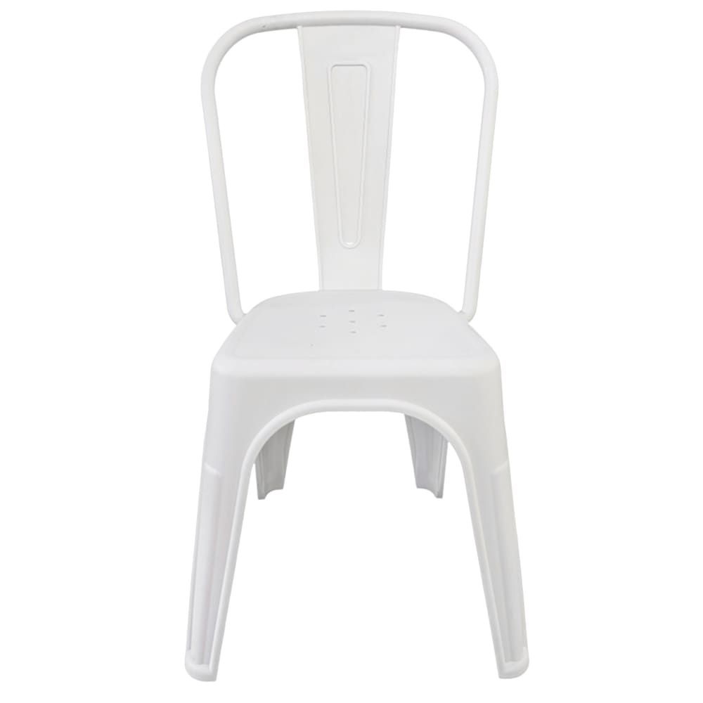 Chaise blanche en polypropylène 46x50x85.5cm — Beyit