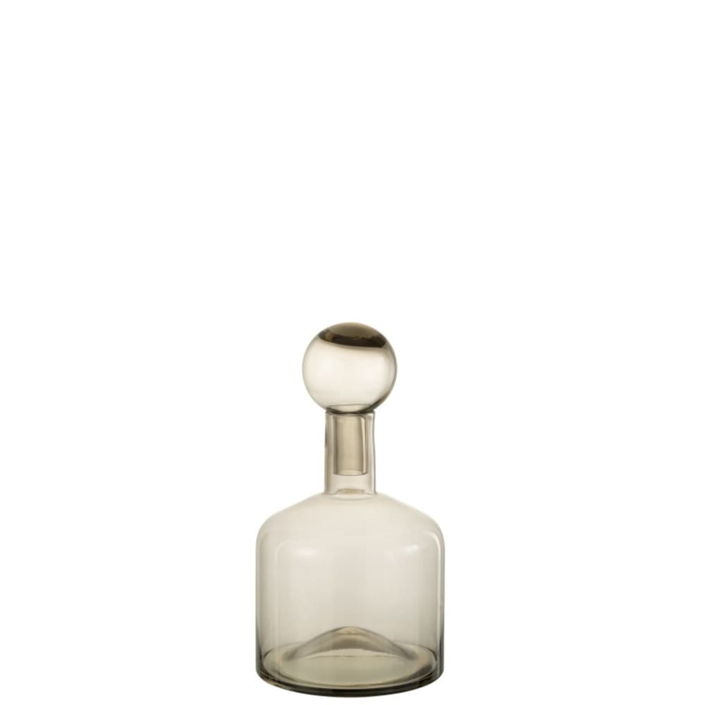 Bouteille avec bouchon en verre gris 22x22x40.5 cm — vue 4