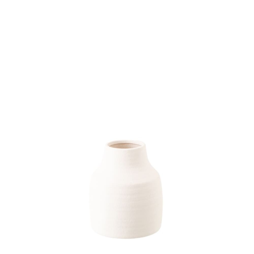 Vase en céramique blanc 20x20x23 cm Vase en céramique blanc 20x20x23 cm