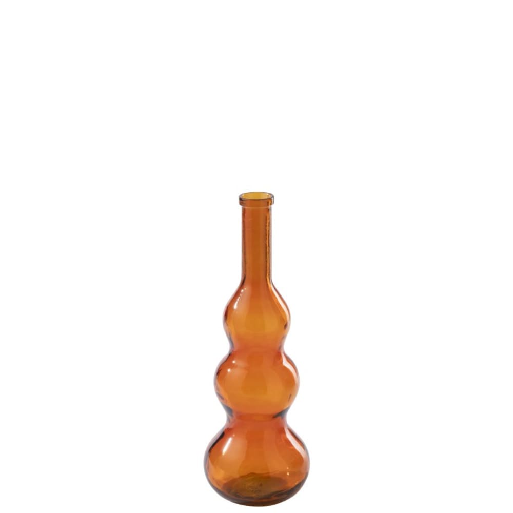 vase en verre orange
