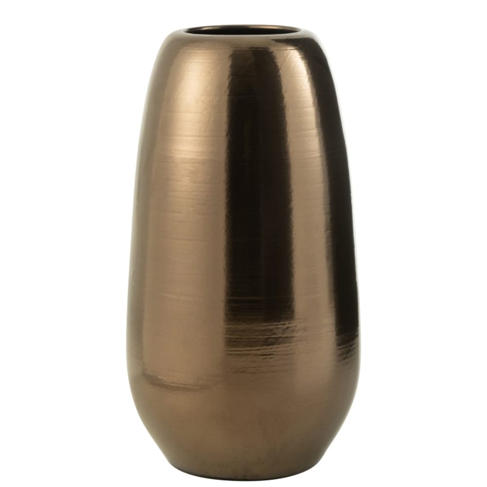 vase en céramique doré