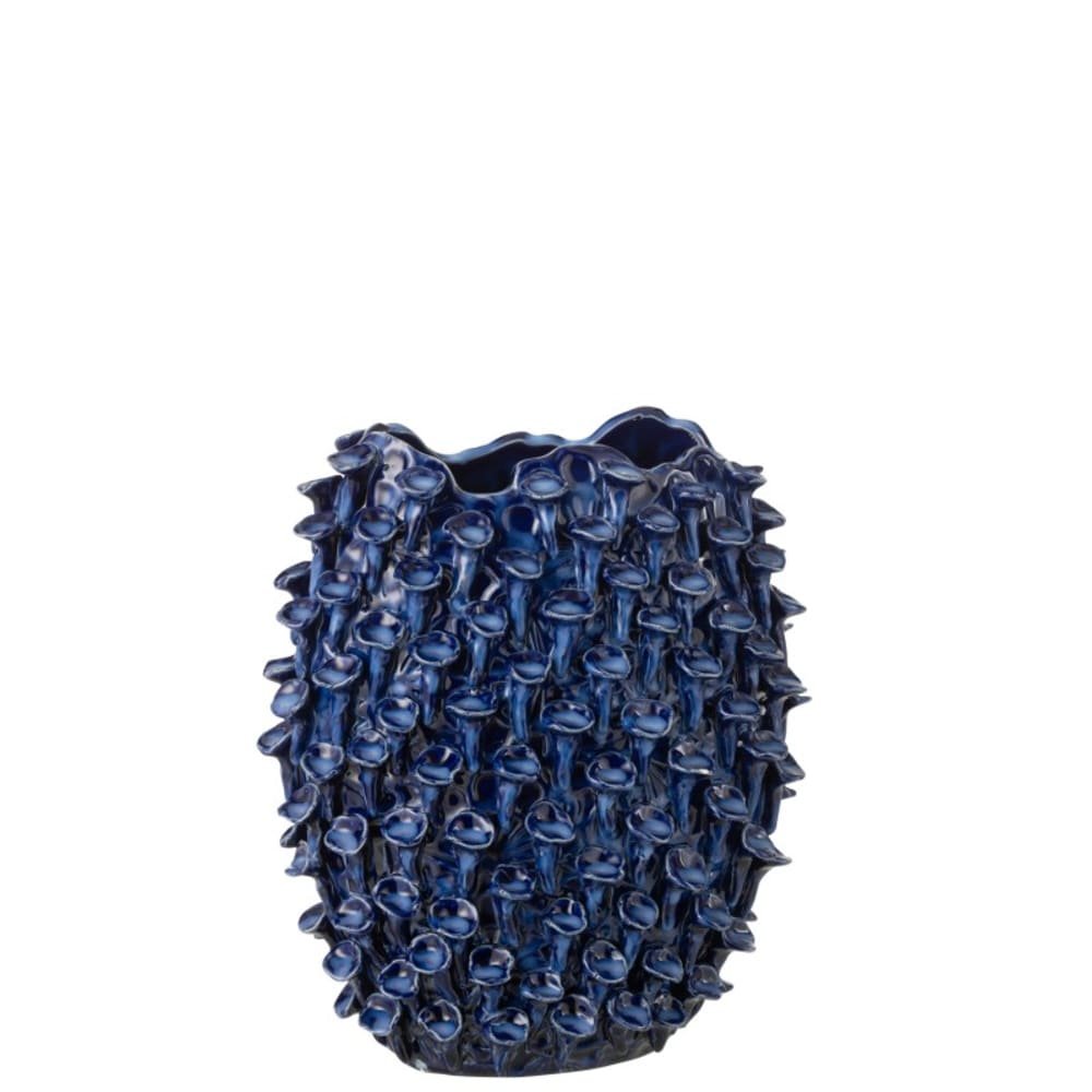 vase en céramique bleu