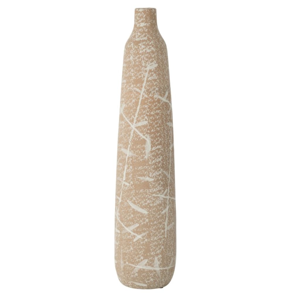vase en céramique beige