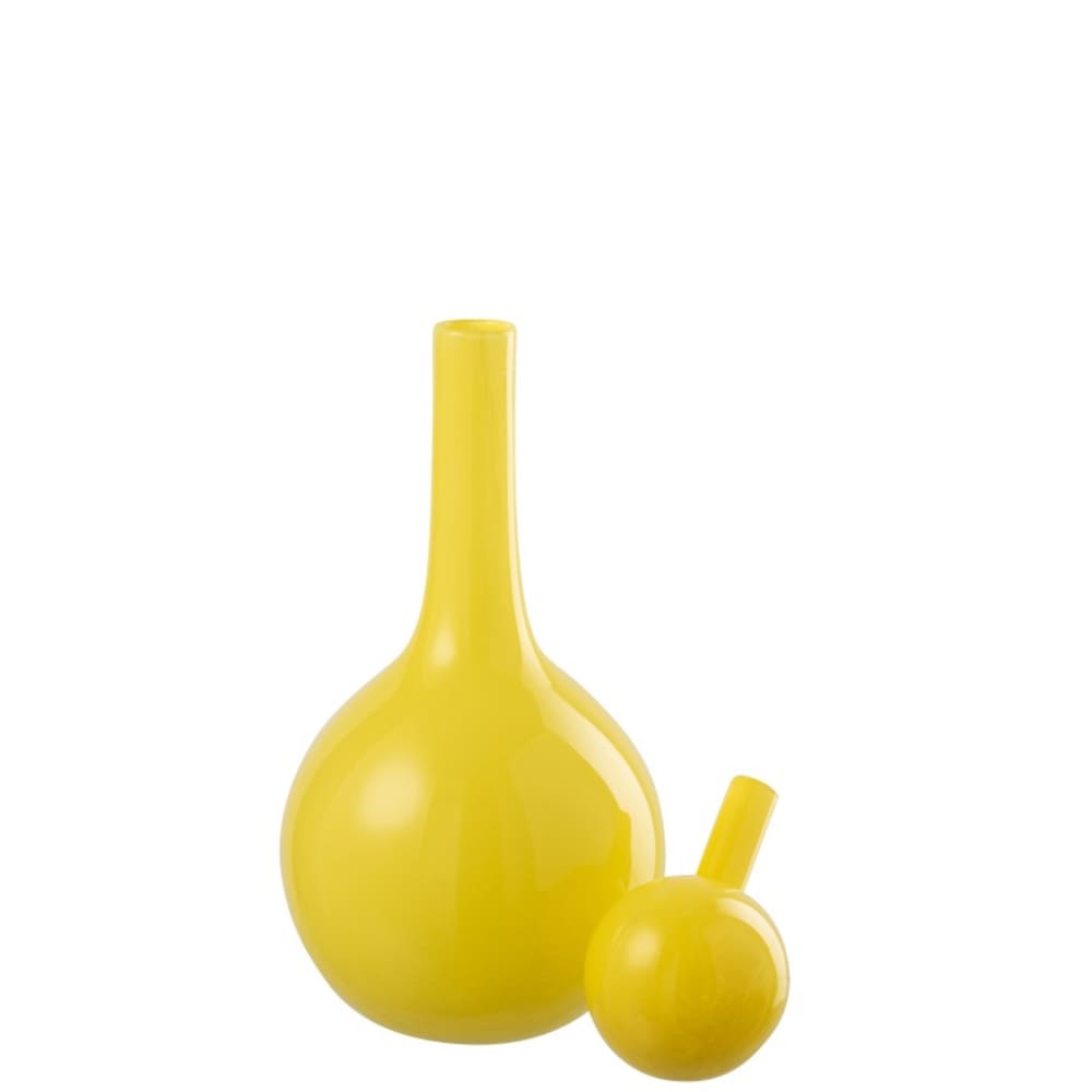 bouteille en verre jaune