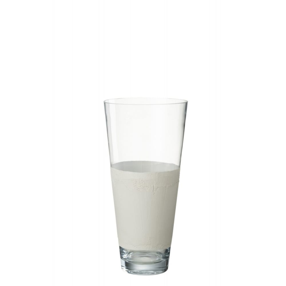 vase avec ligne en verre