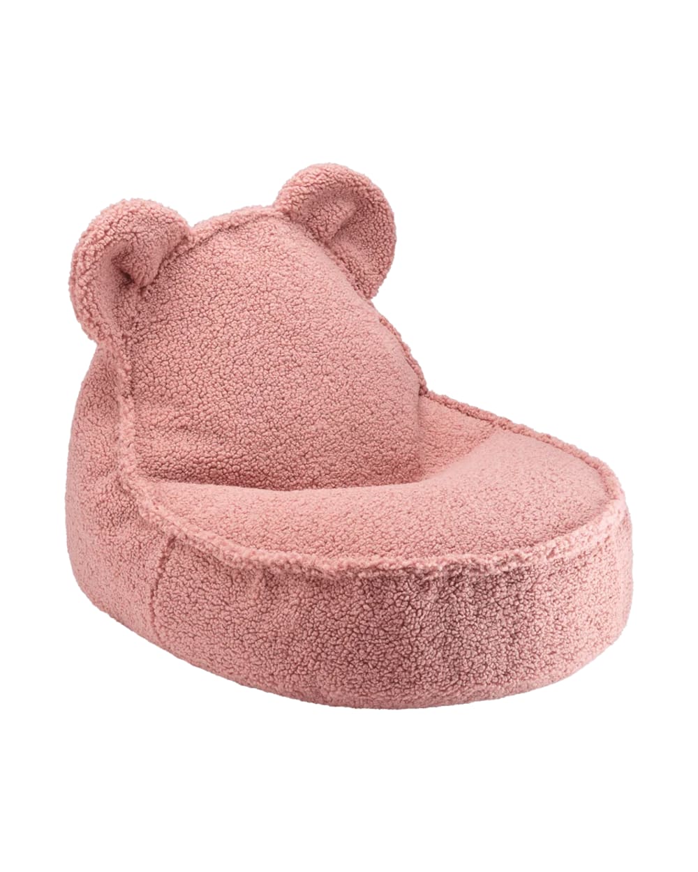 Wigiwama Bären-Sitzsack aus Teddy-Stoff 70 x 60 x 42 cm, Guava Rosa ROSA Öko-Tex Zertifikat PES - POLYESTER Kinder