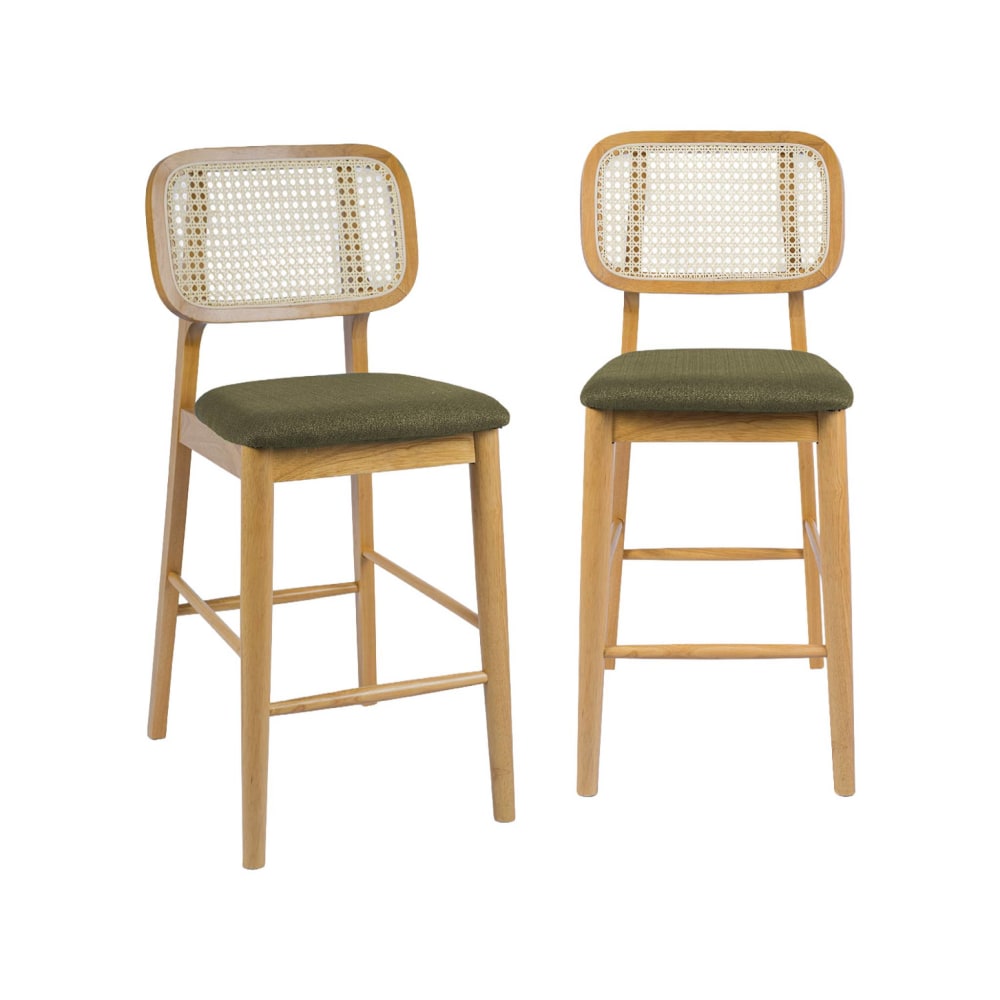 2 tabourets de bar bois
