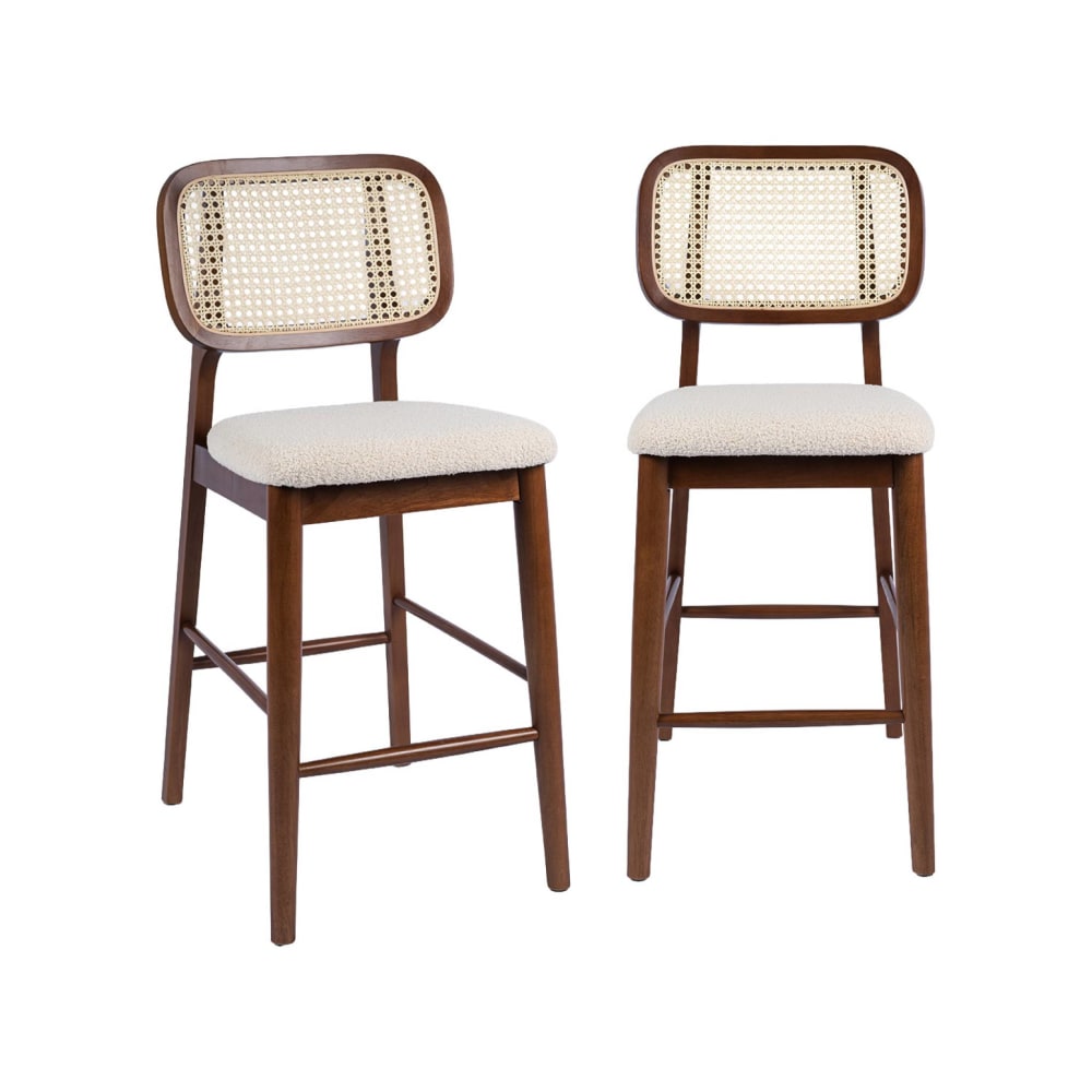 2 tabourets de bar bois