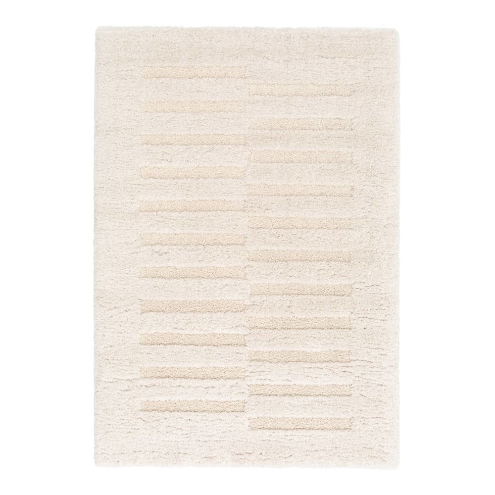 Tapis intérieur motif avec relief crème 120x170cm — vue 3