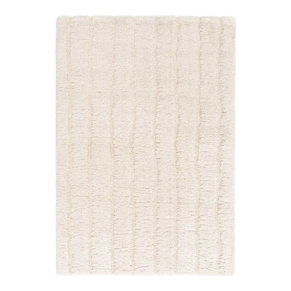 Tapis intérieur motif linéaire crème 120x170cm — vue 3
