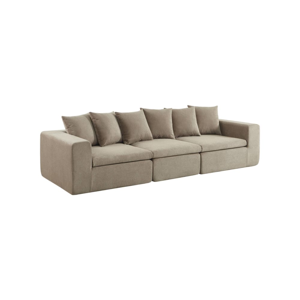Canapé modulable tissu - places beige