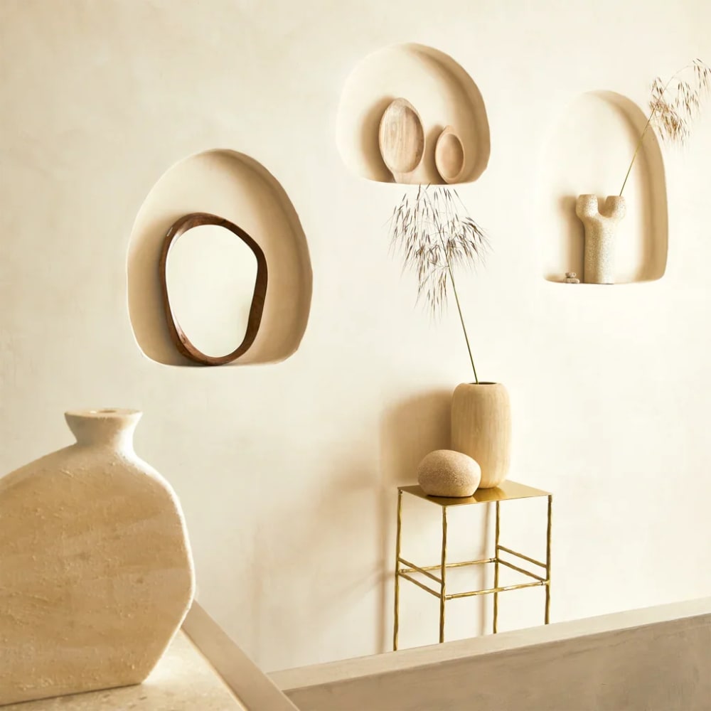 Spiegel aus Holz braun 41 * 5 * 30 cm - Maisons Du Monde