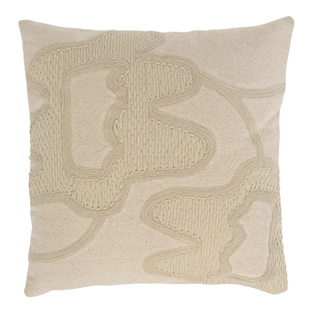 coussin en coton blanche