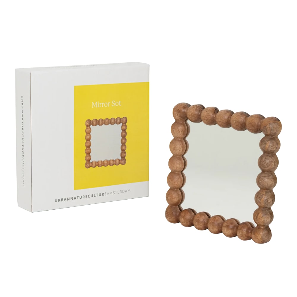 miroir en bois de manguier