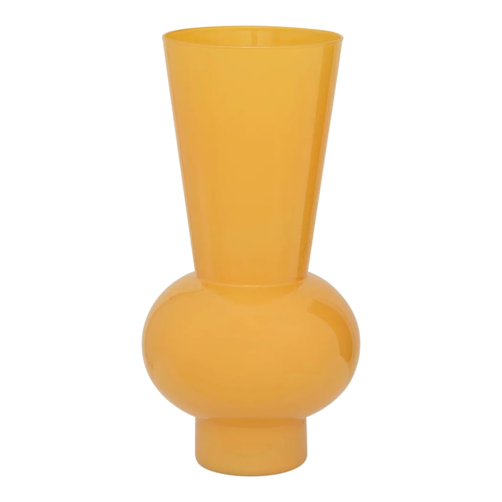 vase en verre orange