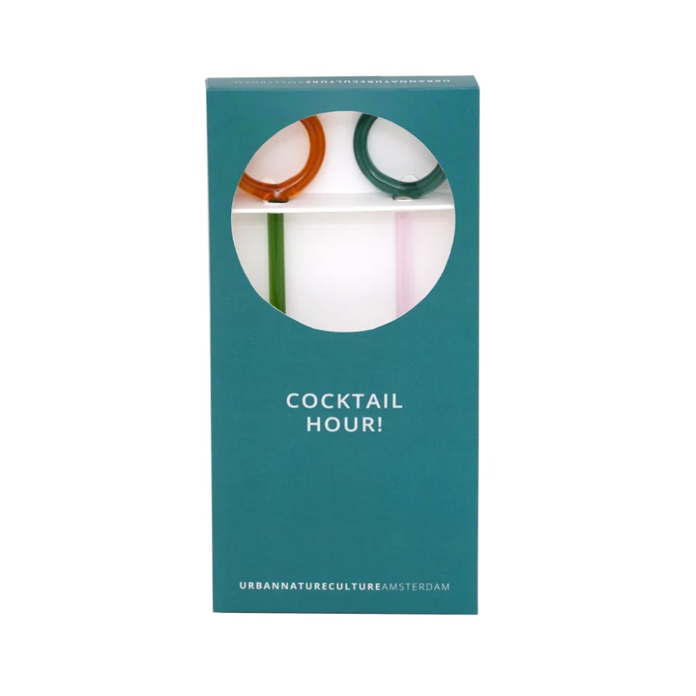 Agitateur à cocktail en verre multicolore ø 4 * 18 cm