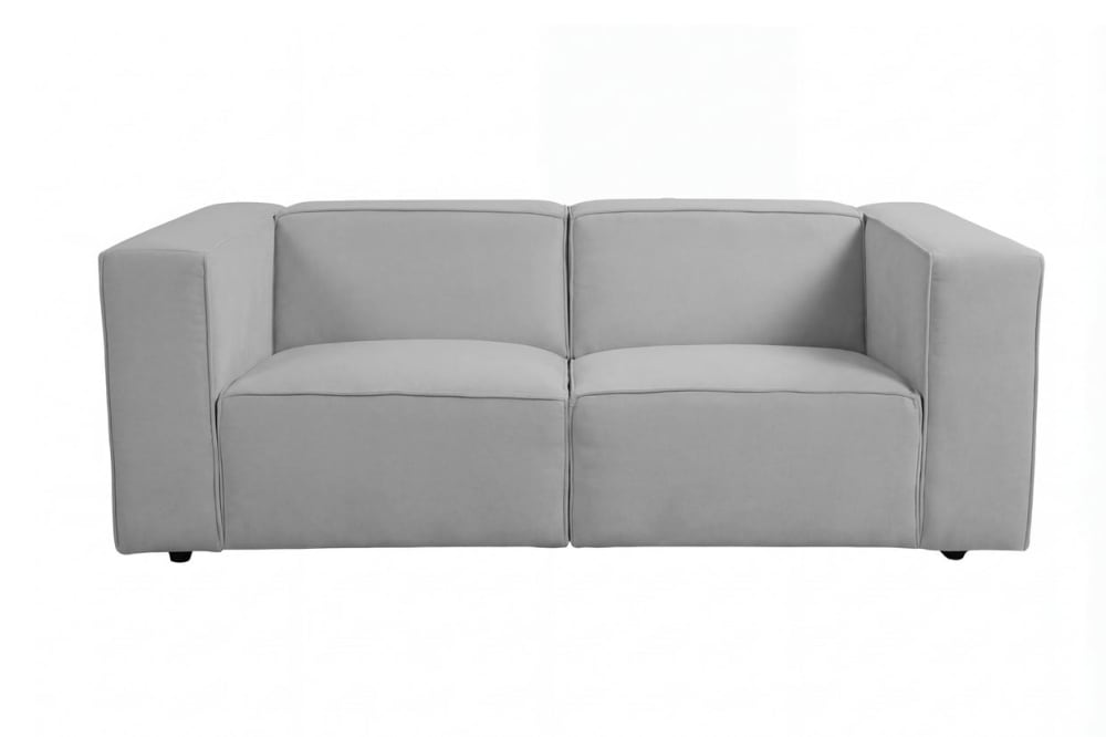 Canapé droit tissu lisse